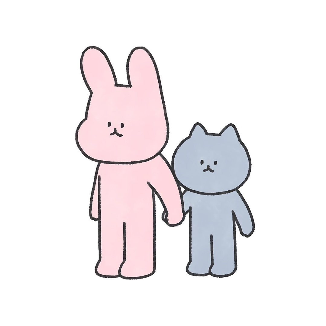 粉色兔叽头像插画师:oto