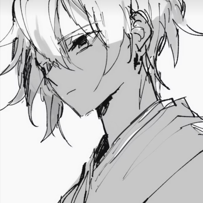 头像#黑白