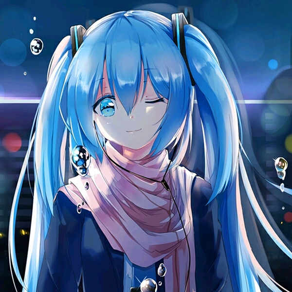 初音未来 动漫头像 动漫女头