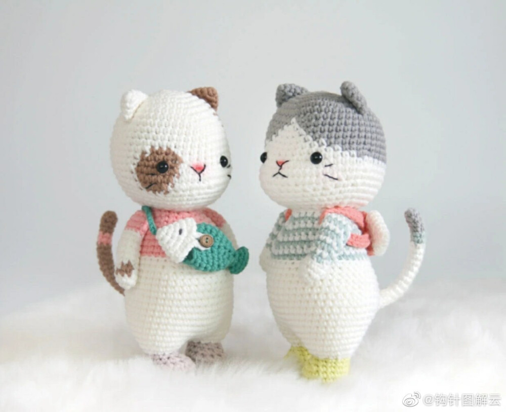 小猫钩针图解
