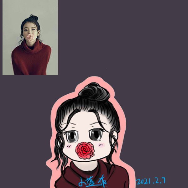 iu李智恩 q版绘画练习