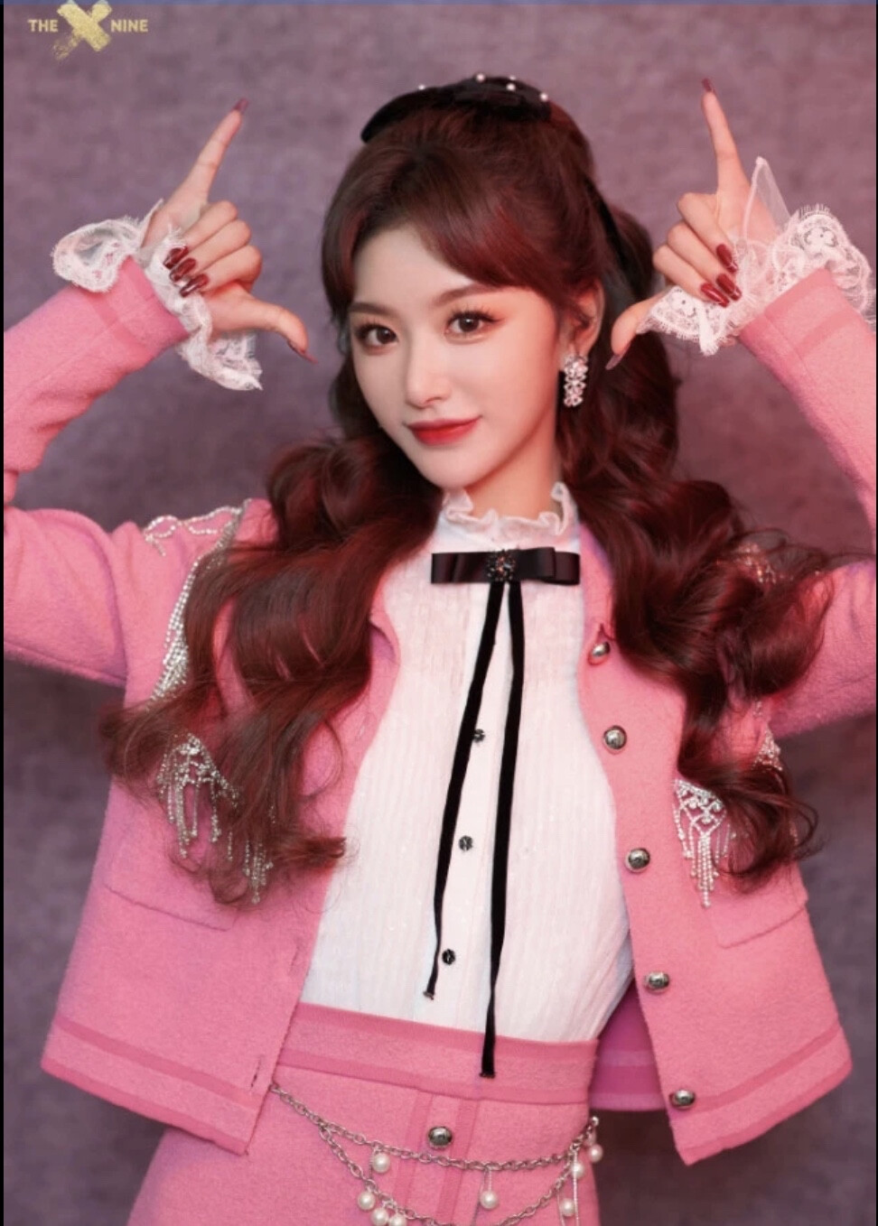 今天晚上春晚的the9(无限少女)四成员(刘雨昕 安崎 孔雪儿 陆柯燃)