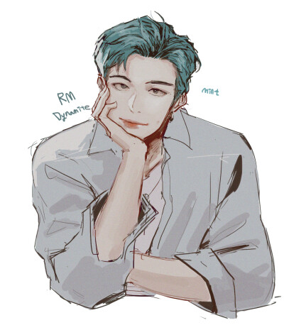 金南俊手绘,搜图不易,留图请点赞,专辑内所有图片均有才阿米所绘,我