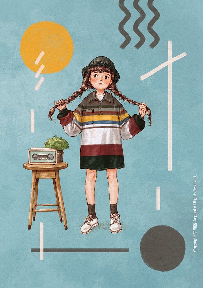 少女插画画师aeppol作品