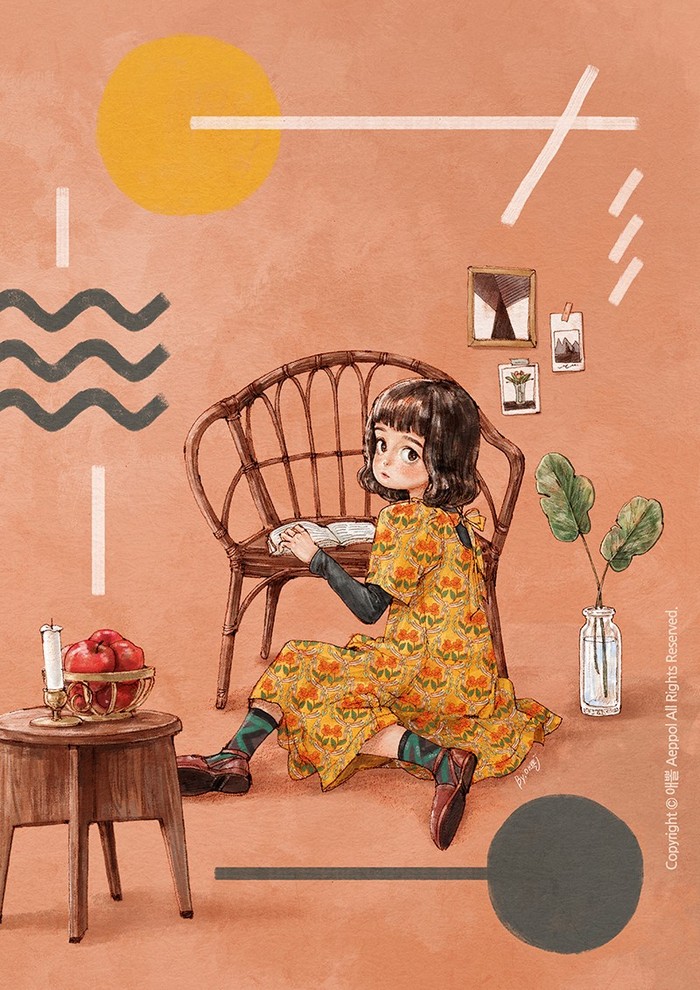 少女插画画师aeppol作品