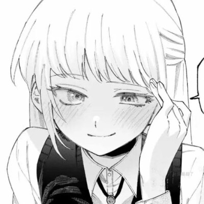 黑白可爱漫画头像1