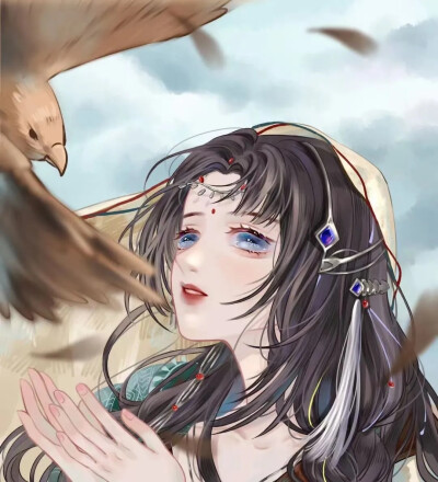 动漫女头四人闺蜜头像古风