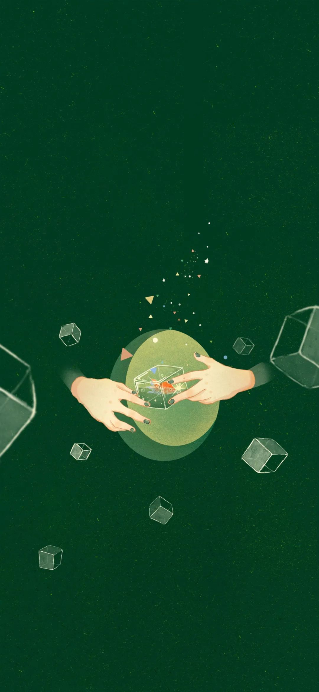 绿色壁纸画师:猫矮maoi