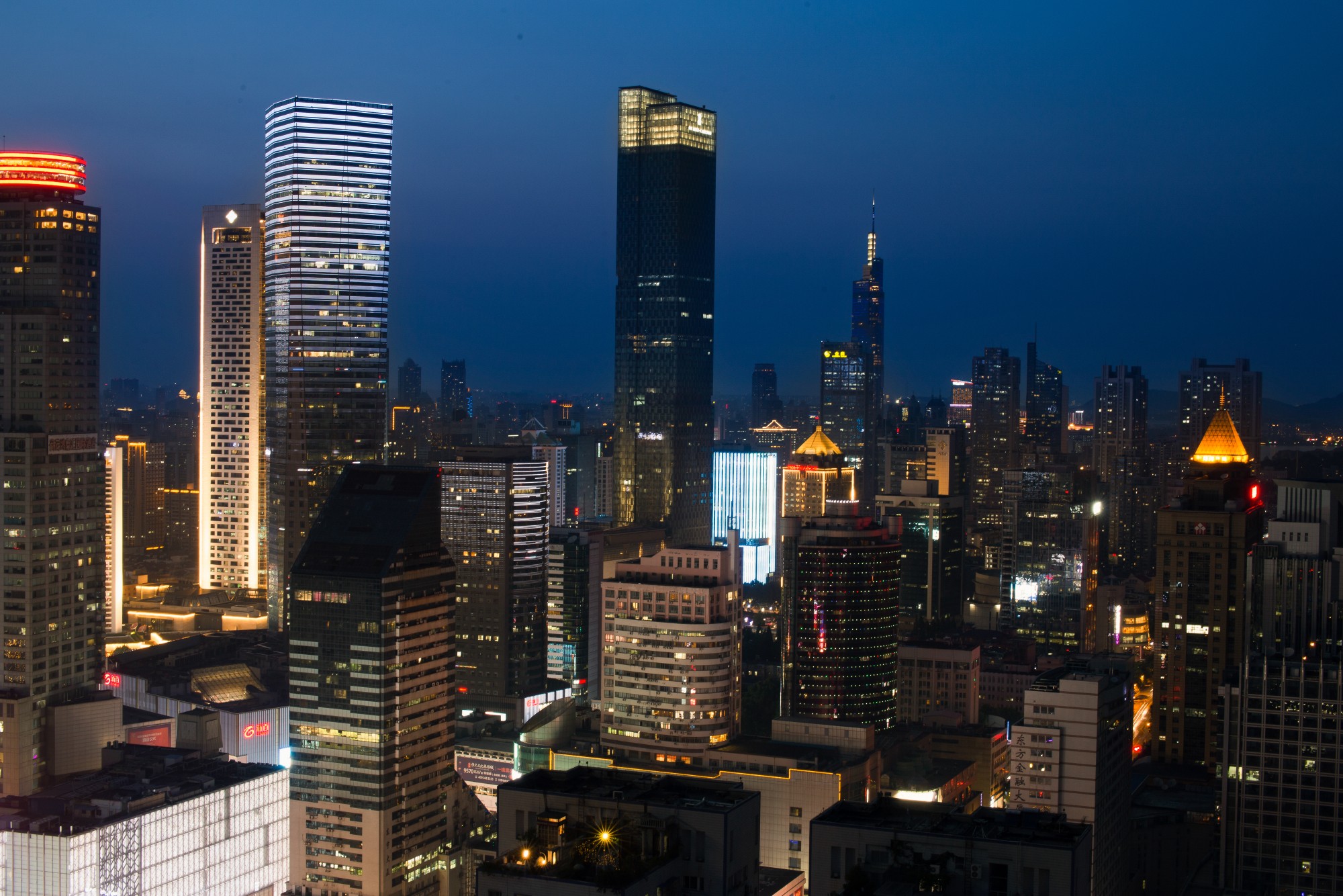 南京夜景真实图片