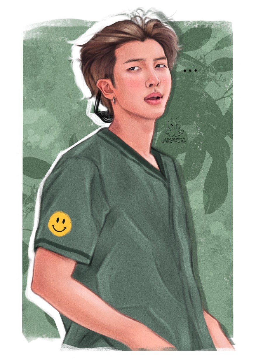 金南俊手绘,搜图不易,留图请点赞,专辑内所有图片均有才阿米所绘,我