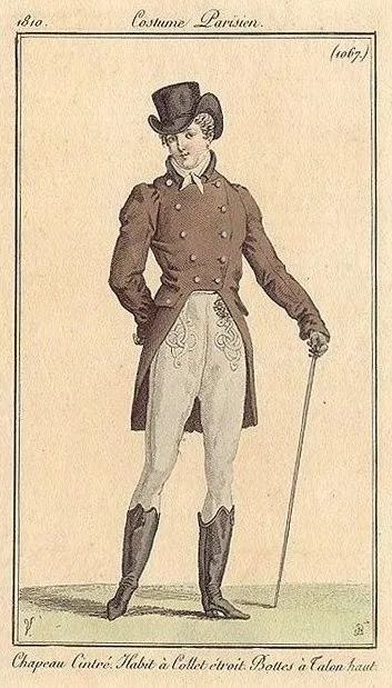 19世纪欧洲服饰男士图片
