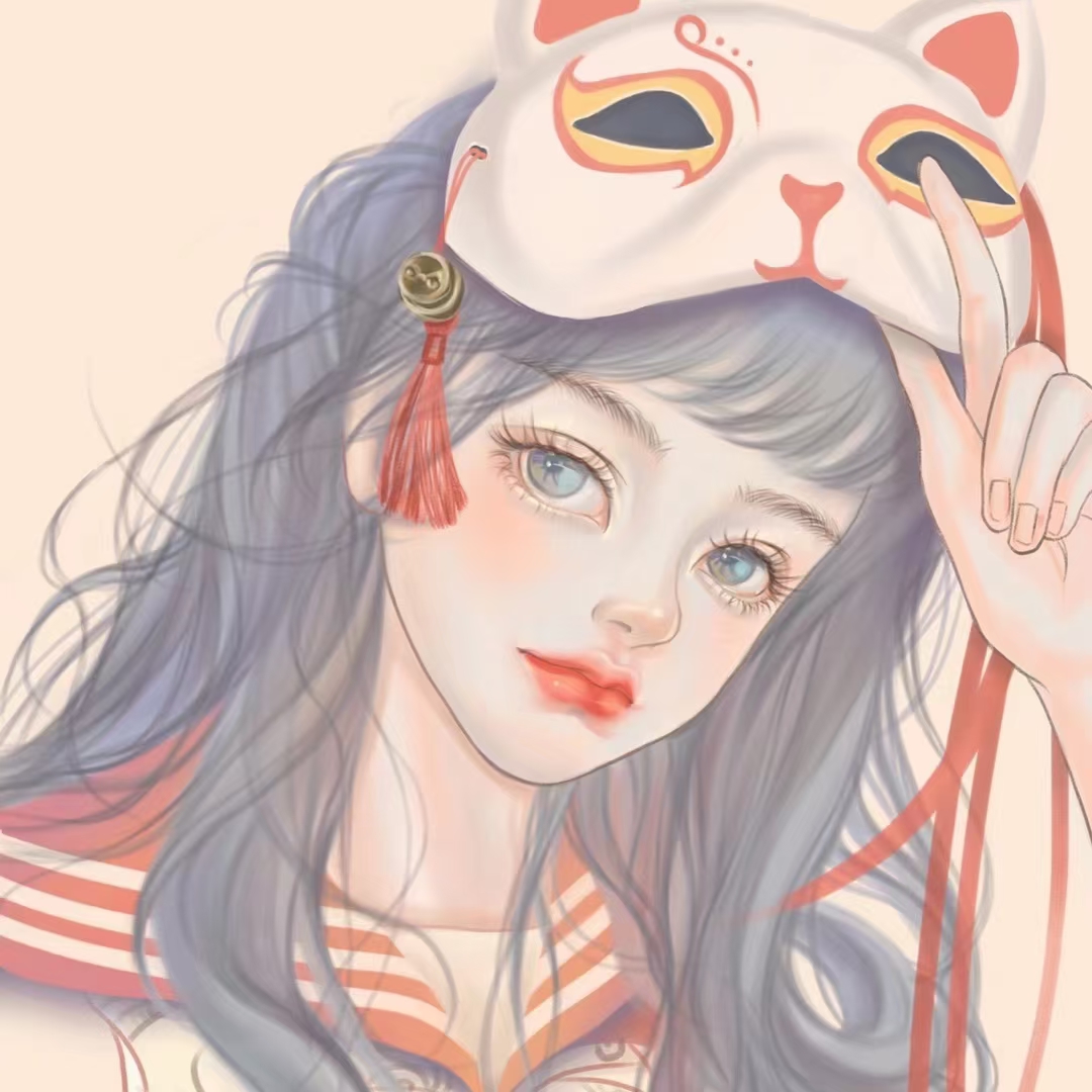 动漫女头闺蜜头像可爱