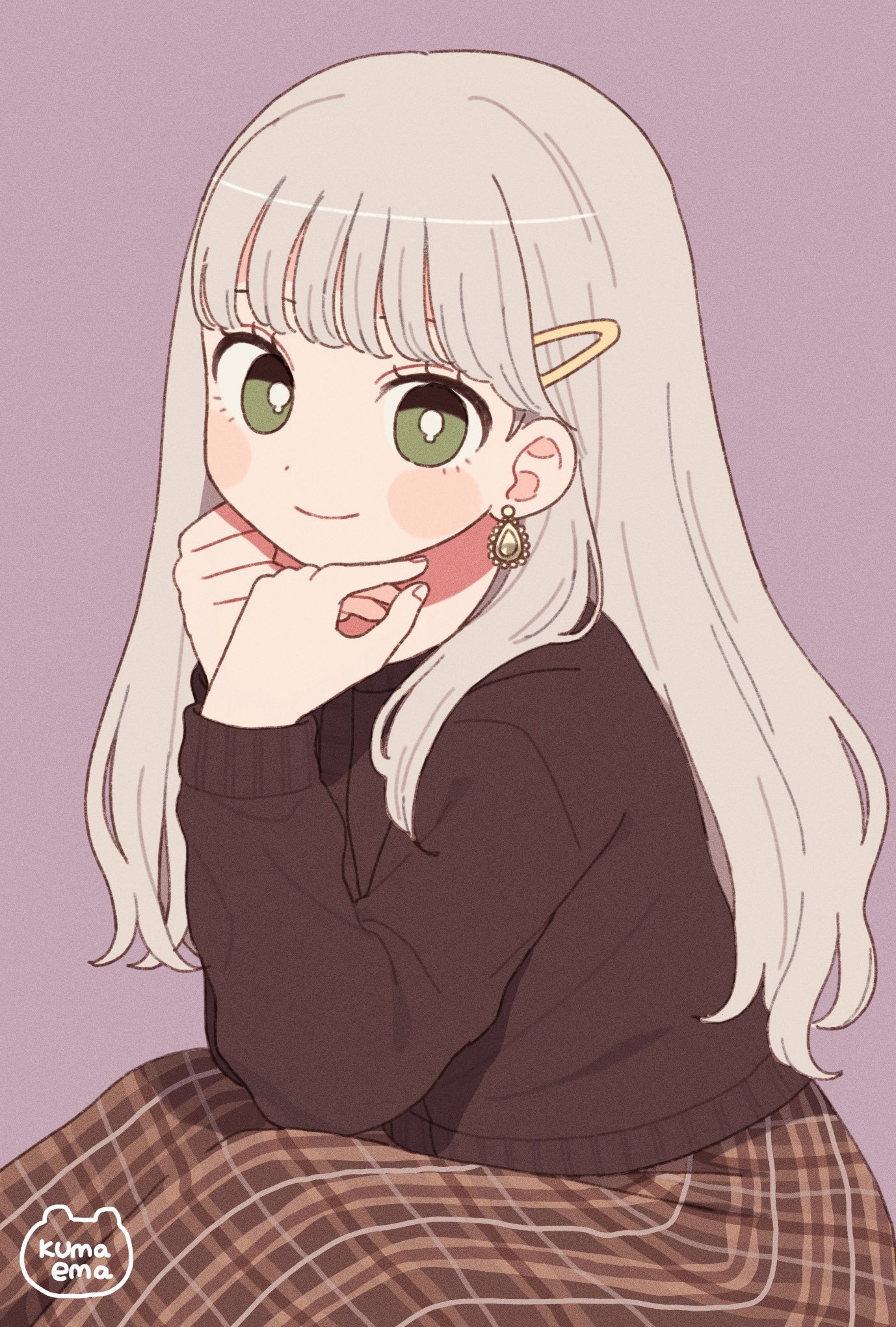 一组少女人物插画作品 作者:插画师 kumaema