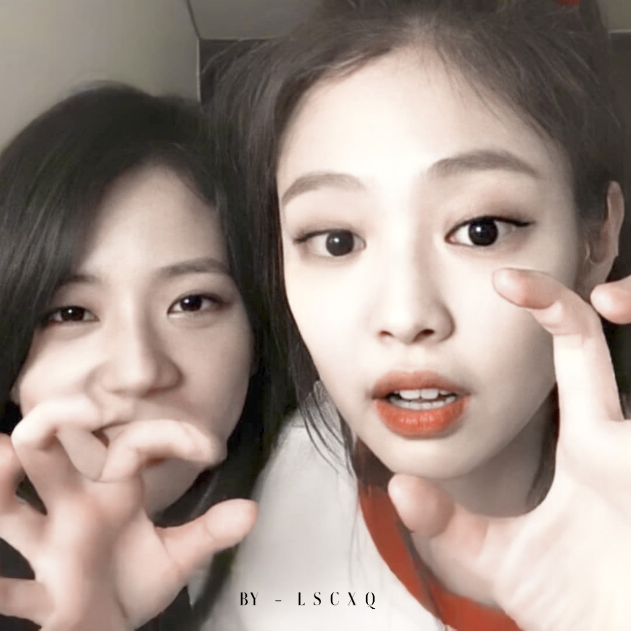 jisoo上Jennie下图片