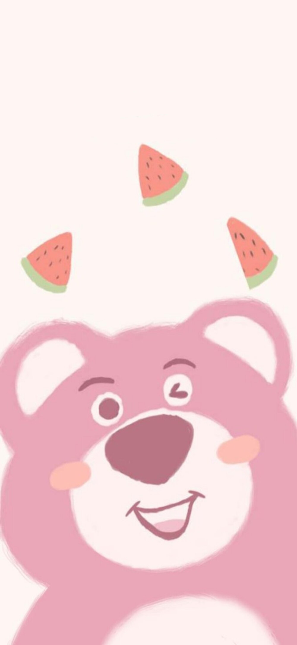 手机壁纸粉红熊
