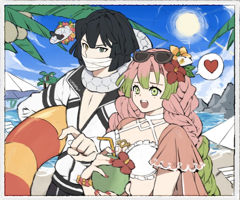 鬼灭之刃九柱夏日海滩