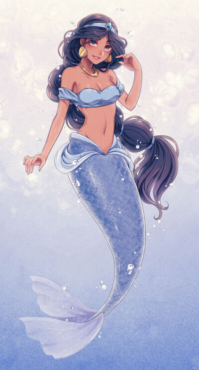 迪士尼人鱼公主头像卡通