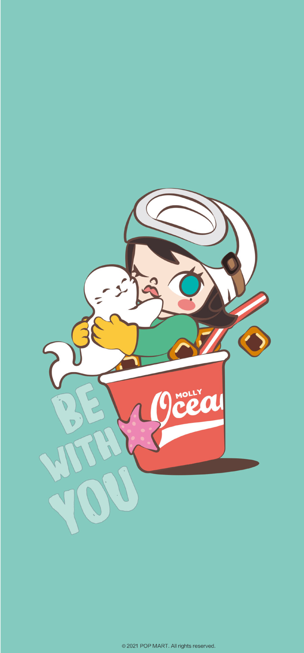 泡泡玛特卡通手机壁纸头像