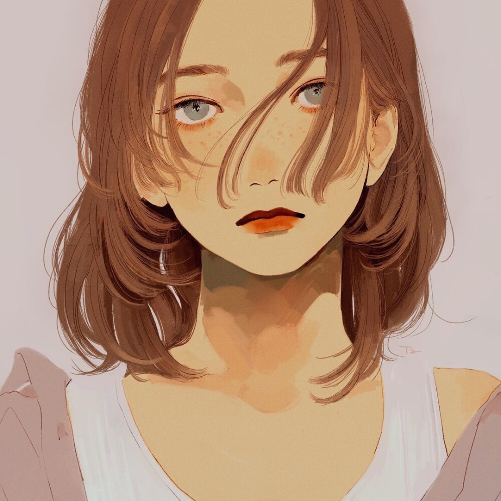 少女丨插画师田村结衣