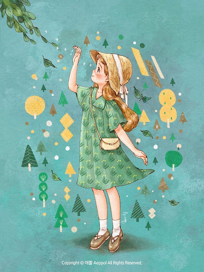 少女插画画师aeppol作品