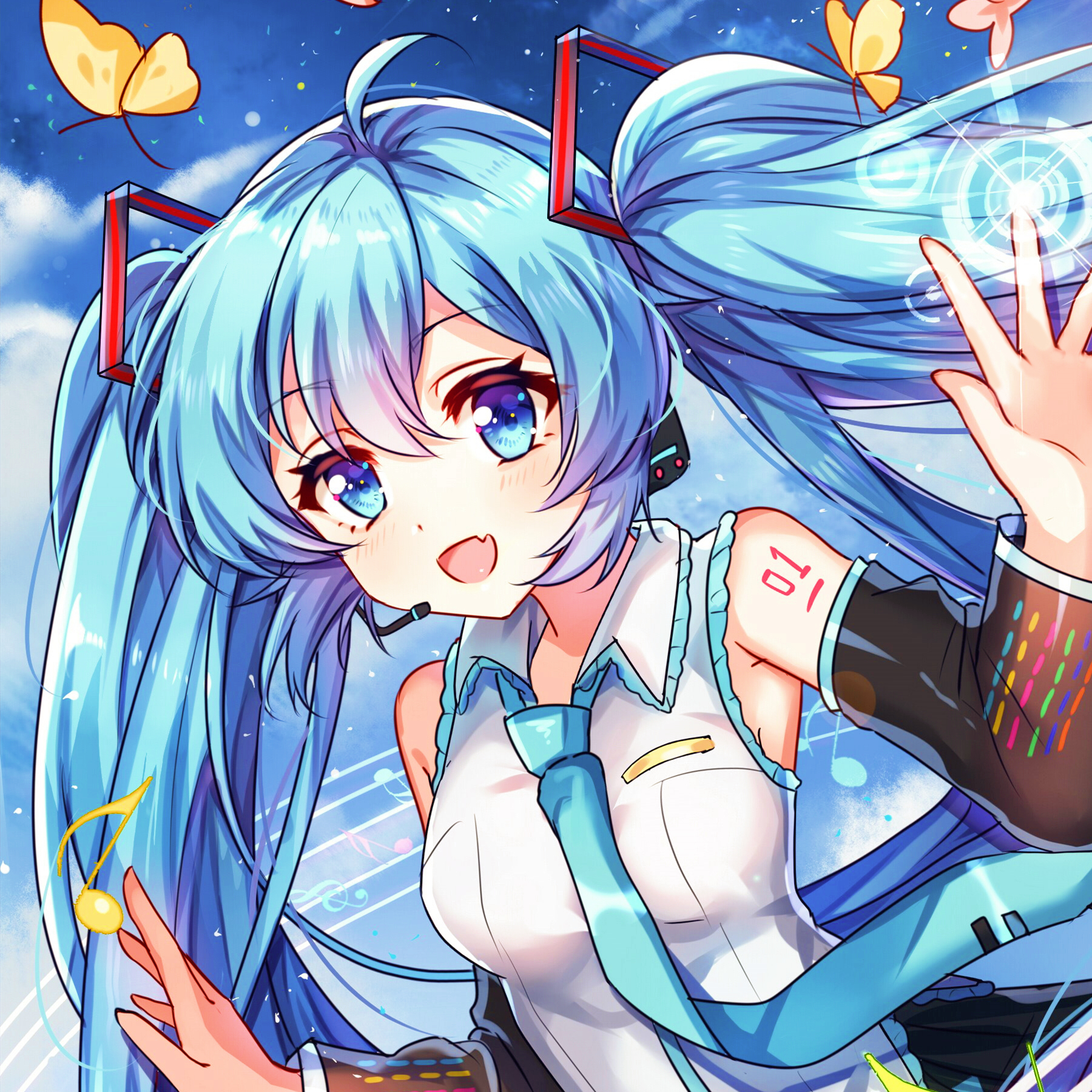 初音未来 动漫头像 动漫女头