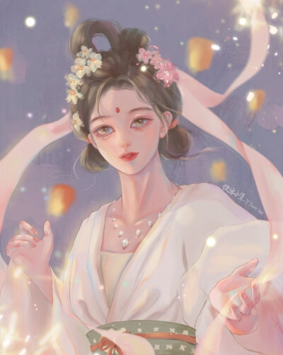 嫦娥仙子动漫女头仙气古风