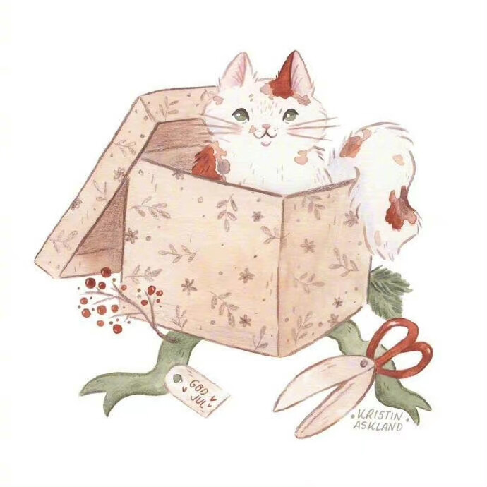猫咪插画viakristinashland676767