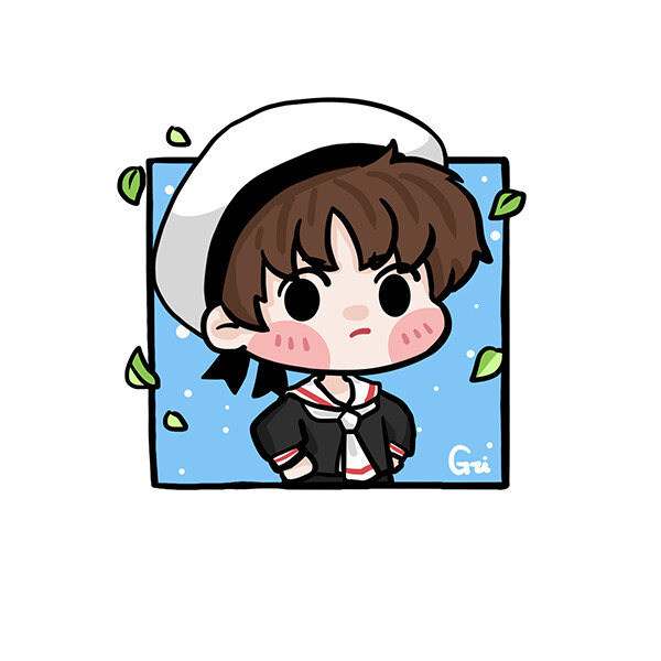 魔卡少女樱(百变小樱)系列 手绘q版头像 小插画