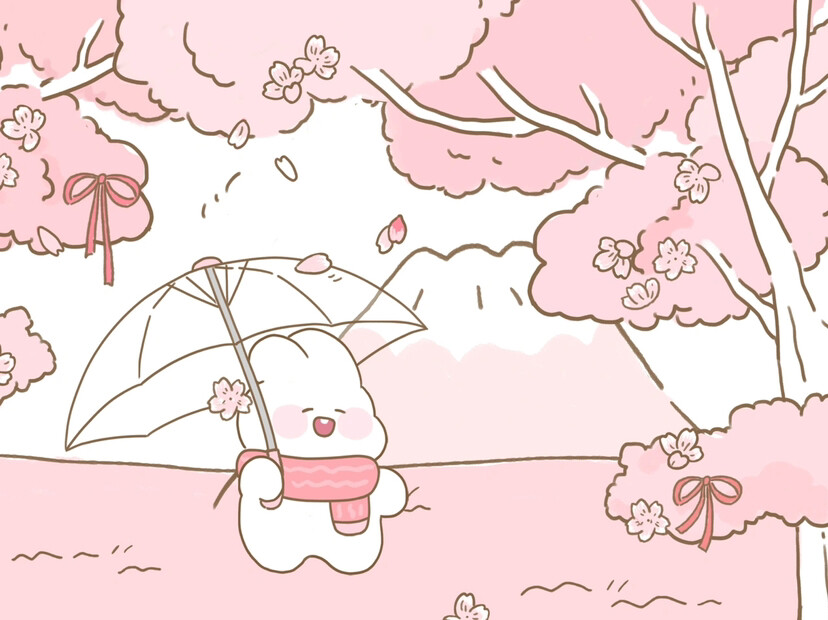 小熊治愈系背景图