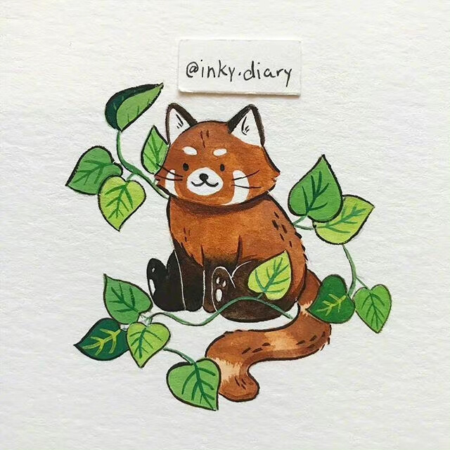 可爱动物插画insinkydiary676767