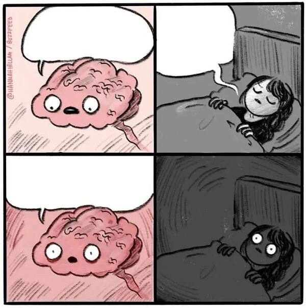 睡觉大脑说话表情包图片