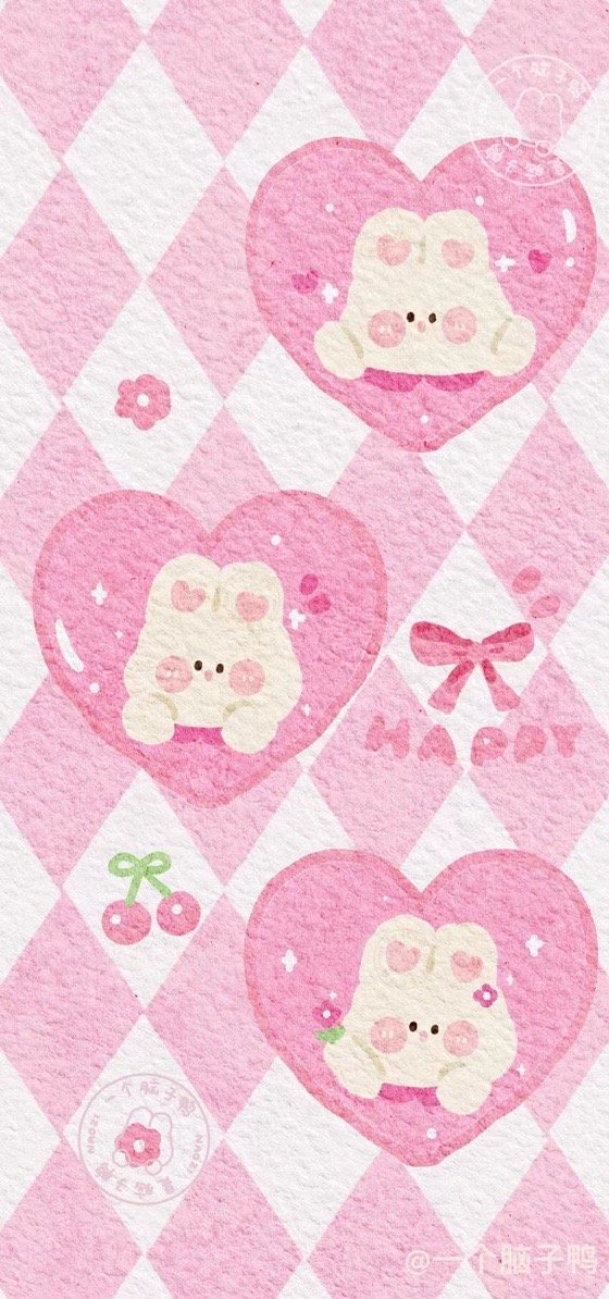 可爱的女生壁纸粉色系图片