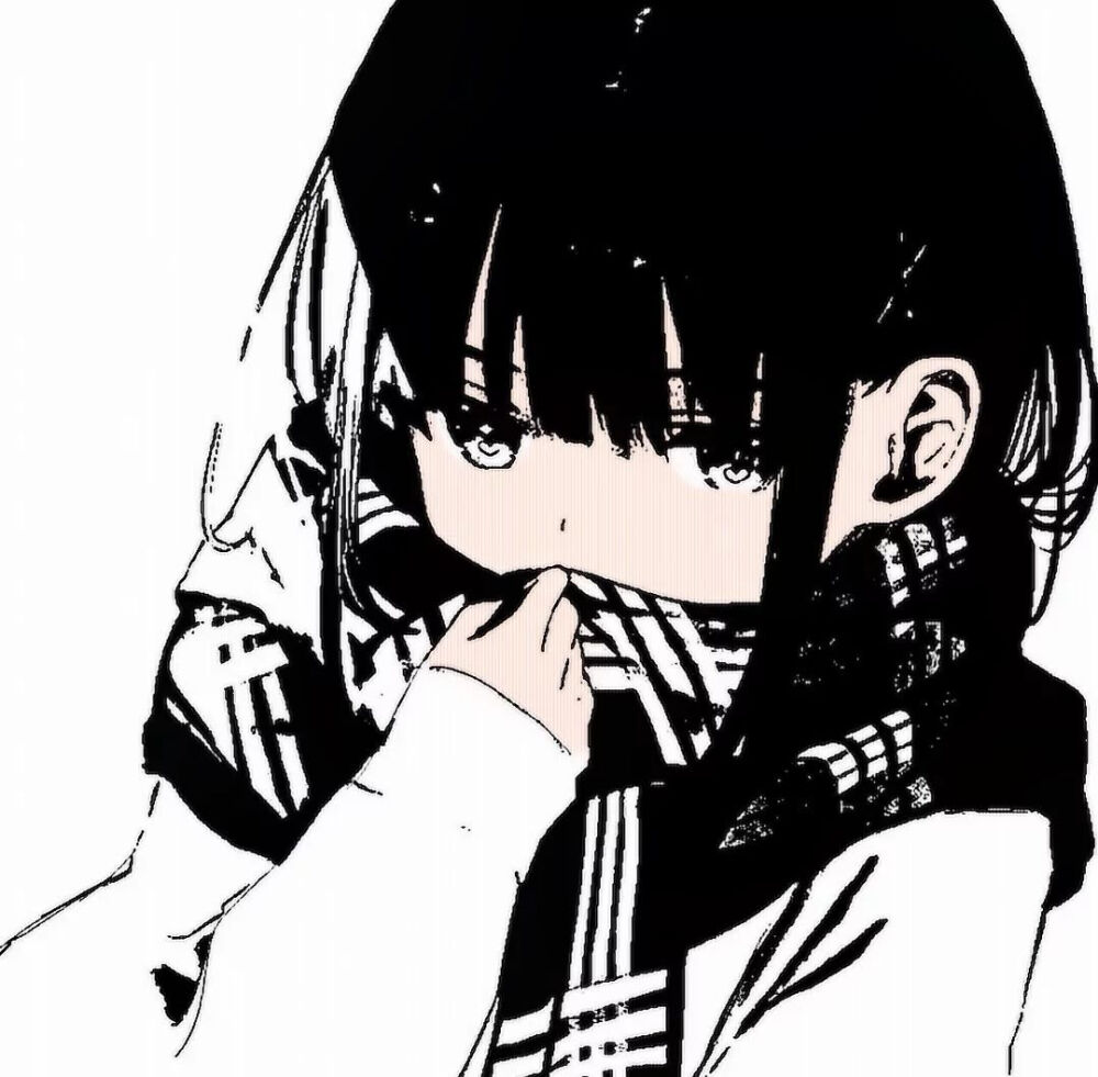 黑白动漫头像 - 堆糖,美图壁纸兴趣社区