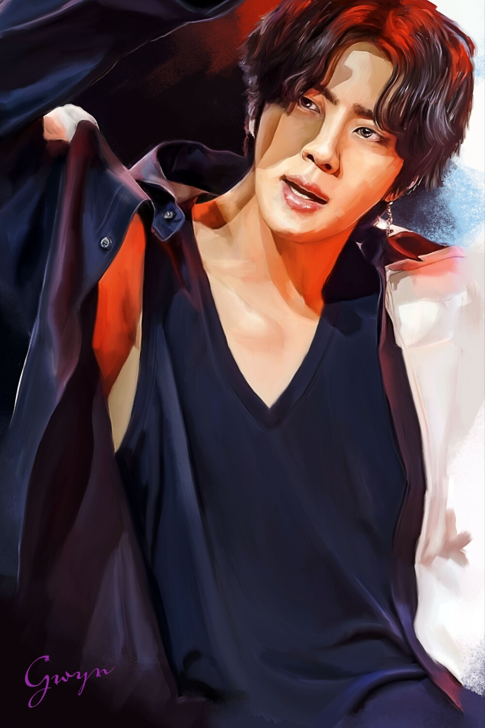 金硕珍手绘,搜图不易,留图请点赞,专辑内所有图片均有才阿米所绘,我