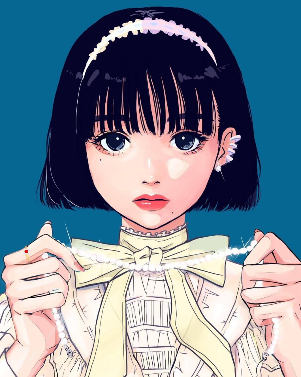 漂亮女孩～ 插画师ins:chan_chikame 的作品 676767