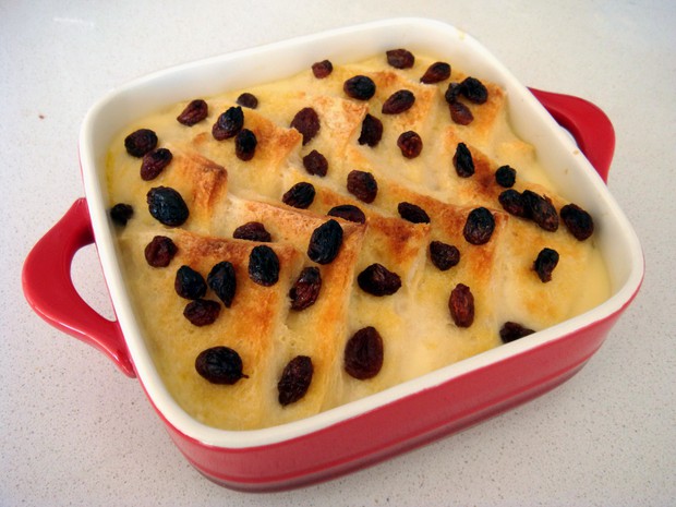 英式面包布丁 british bread & butter pudding - 用掉吃不完的切片