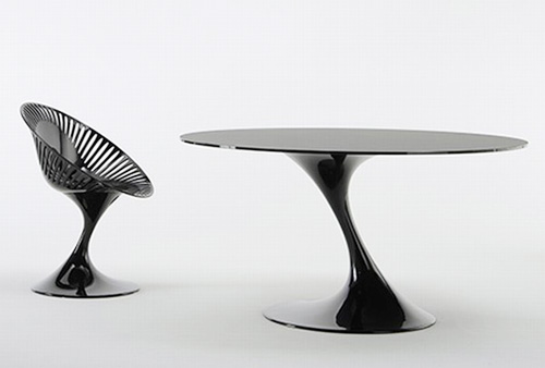 曲线椅子意大利设计师 marcello ziliani 为 casprini 品牌所创作的一