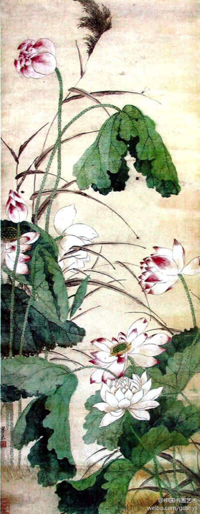 赵梦朱 作品《荷塘 赵梦朱(1892—1985)的绘画成就,远法宋人踪迹