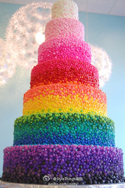 渐变彩虹蛋糕