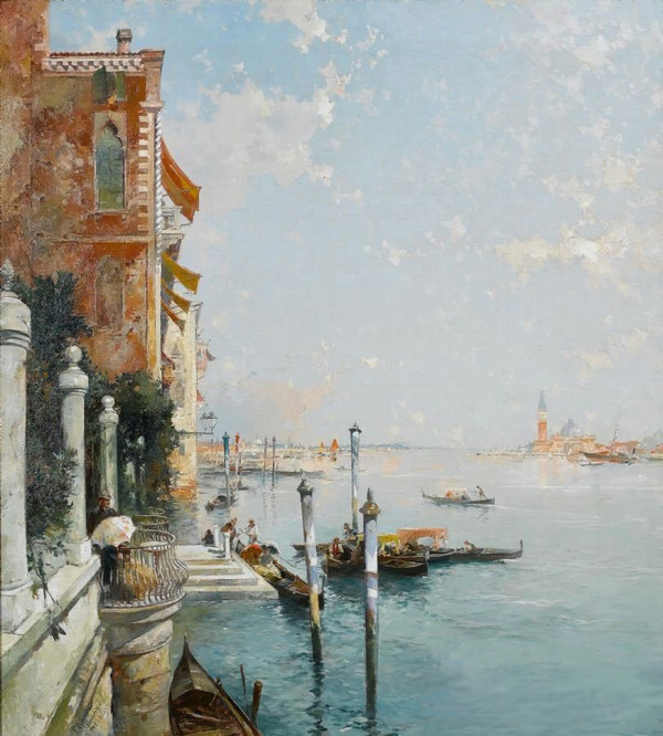 油画威尼斯水城谁画的图片
