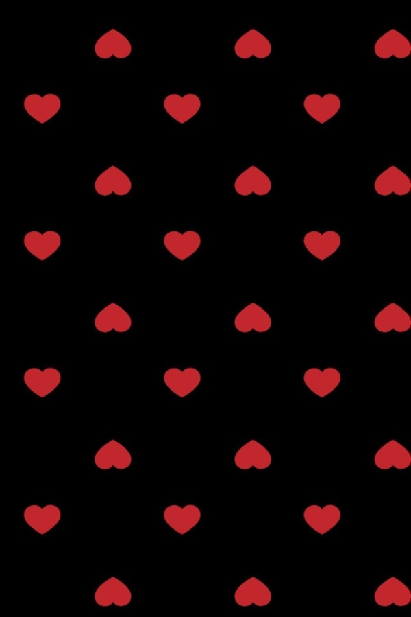 ざ 壁纸 づ 黑底小桃心