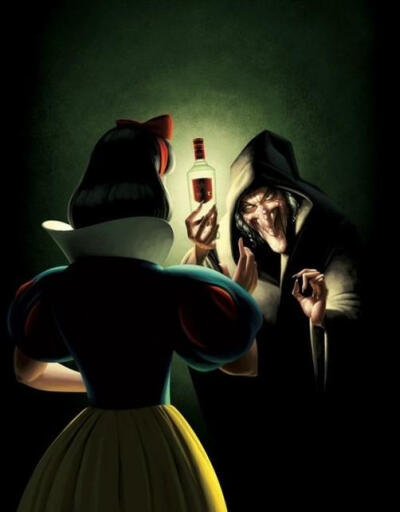 当白雪公主遇到了老巫婆,就只剩下喝酒买醉啦
