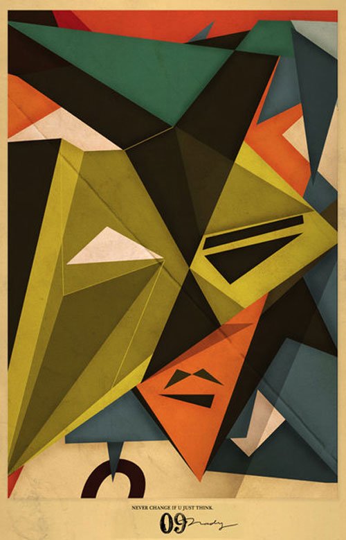 立体主义风格插画