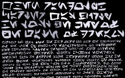 caligraphy aurebesh / 1280x800 wallpaper