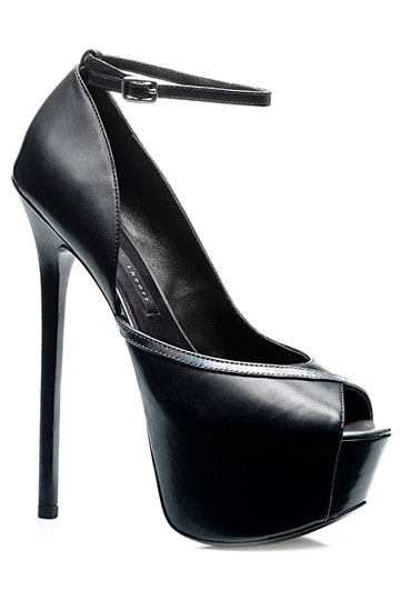 黑色鱼嘴恨天高更显优雅气质 theyskens theory 2012春夏系列