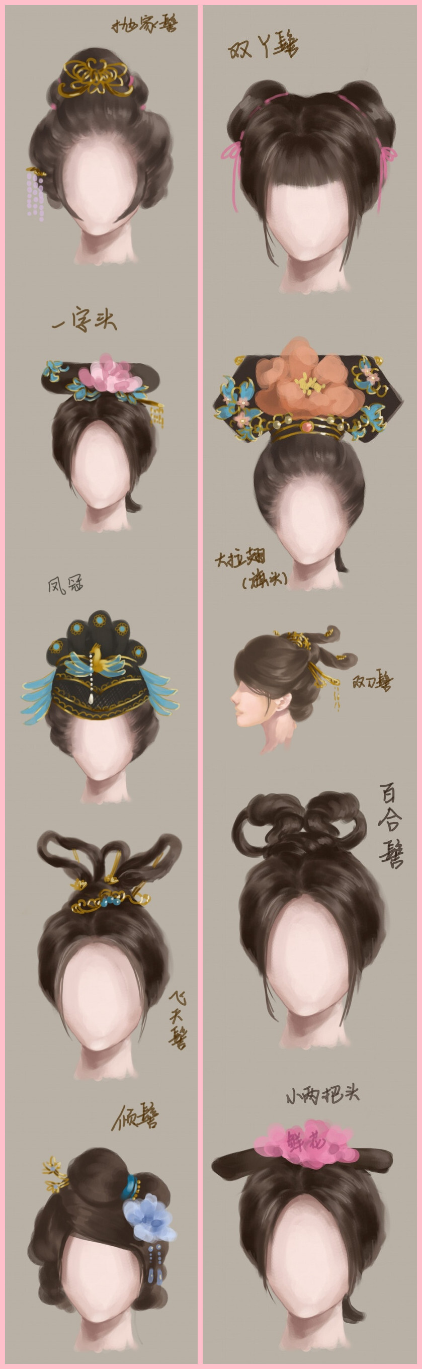 古代发型简单的梳法女_超级简单古代发型梳法_儿童古代发型简单梳法