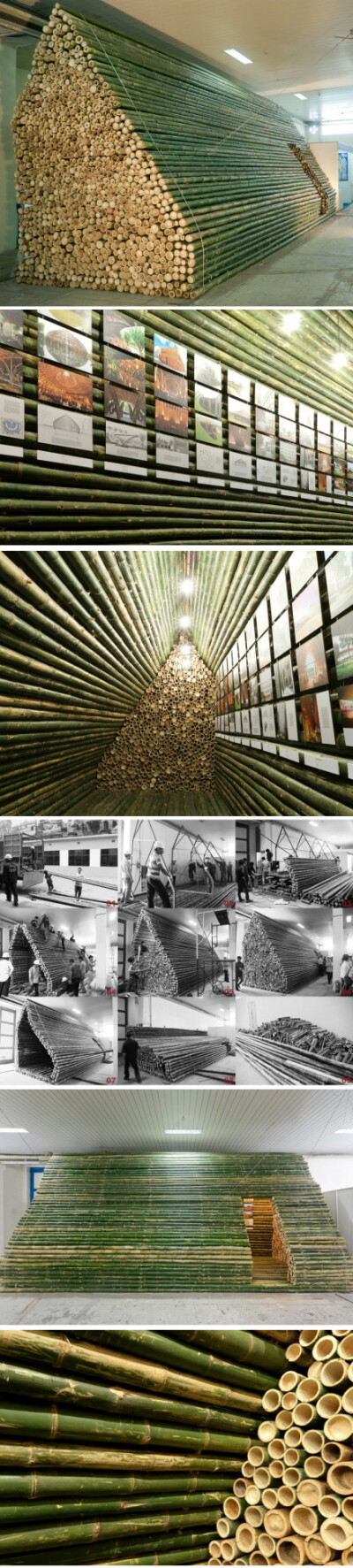 越南建筑师vo trong nghia 非常擅长用竹子建造房子,最近河内举行了