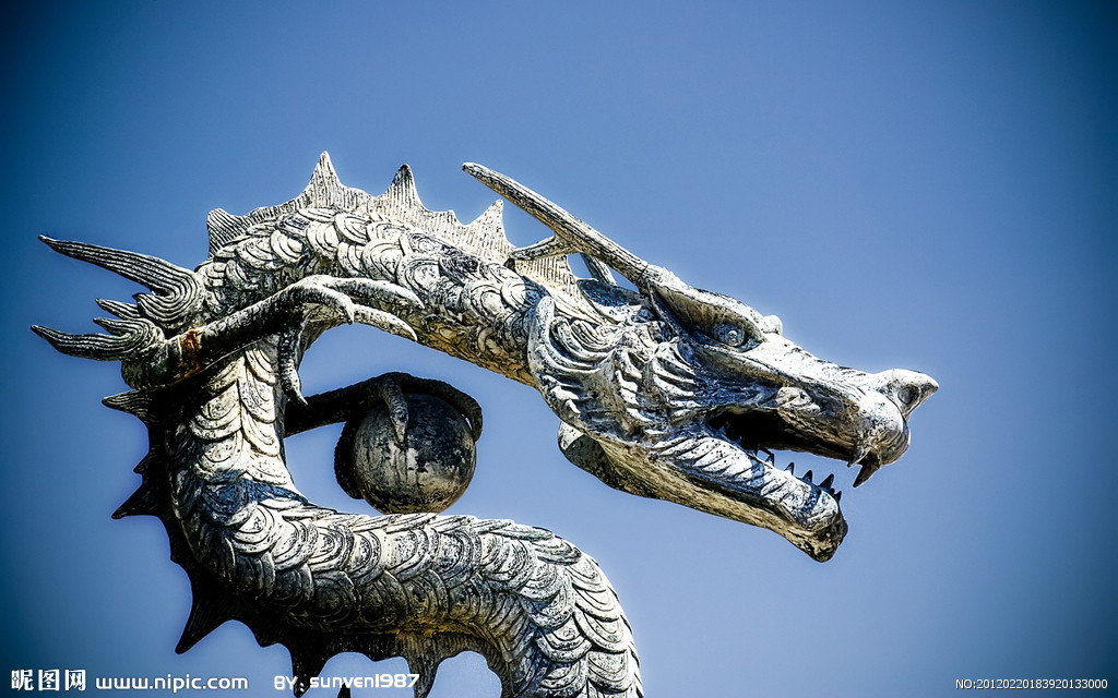 龙的雕塑的三种形态图片