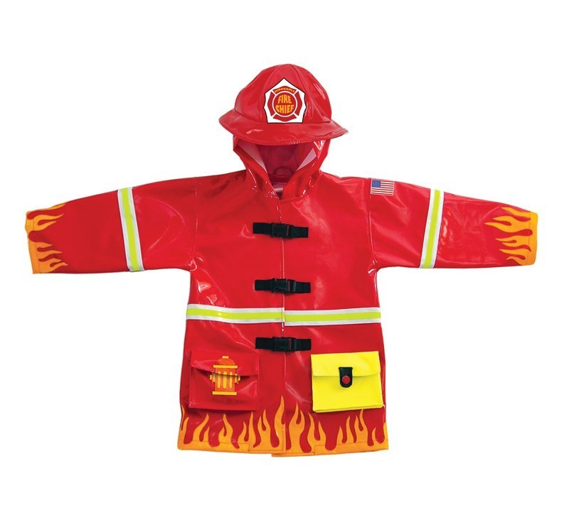 美国kidorable raincoat 消防员男童儿童雨衣