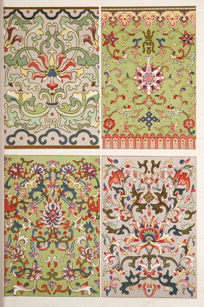 中国传统纹饰,端庄娴雅之美!